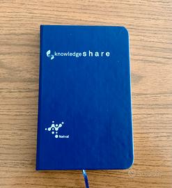 Agenda quaderno blu Knowledge share nuova