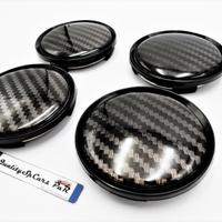 TAPPI COPRIMOZZO per Volkswagen 63MM in CARBONIO