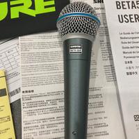 Microfono Shure Beta 58A NUOVO Mai usato