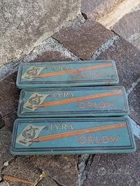 Portamatite  vintage LYRA ORLOW - scatole latta