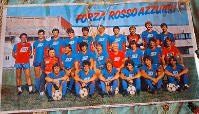 poster anni 80 del Catania  autografato 