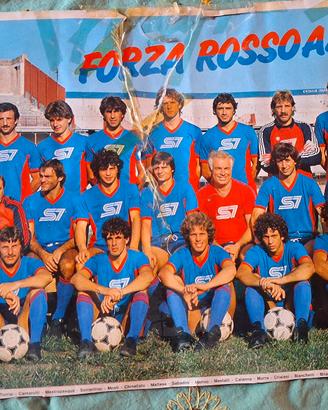 poster anni 80 del Catania  autografato 