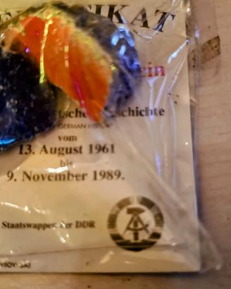 Muro di Berlino Originale Certificato