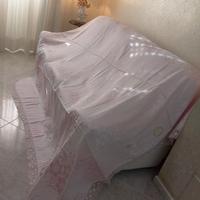 Copriletto matrimoniale Texo misto seta Italia