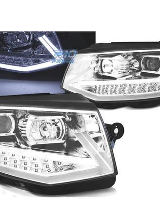 FARI VOLKSWAGEN VW T6 15-19 TRU DRL CROMATI CON FR