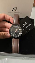 Orologio da polso con cinturino in pelle marrone