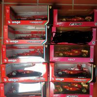 modellini in scatola Ferrari F1 scala 1:18