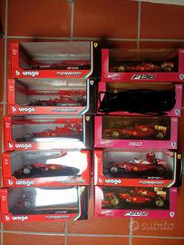 modellini in scatola Ferrari F1 scala 1:18