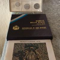San Marino 1974-serie numismatica ufficiale FDC