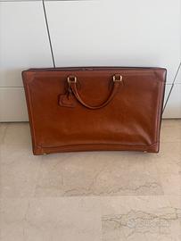 borsa valigia da viaggio vintage in vera pelle 3C