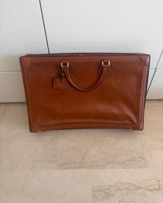 borsa valigia da viaggio vintage in vera pelle 3C