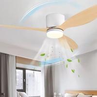 ventilatore da soffito con luce a pale in legno