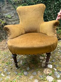 Coppia di poltrone anni 40 da restaurare