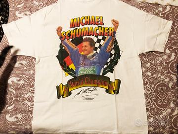 Maglietta vintage Michael Schumacher F1 World Cham