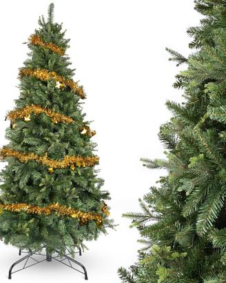 Albero di Natale da 170cm 800 punte pvc e metallo