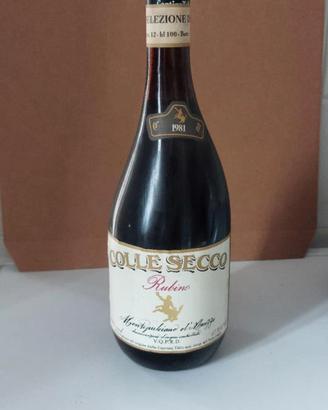 1981 Colle Secco Rubino Montepulciano d'AbruzzoDOC