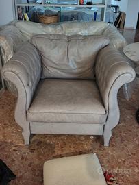 Poltrona modello Chesterfield Doimo