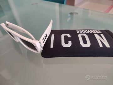 occhiali da sole bianchi Dsquared 2 Icon originali