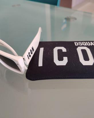occhiali da sole bianchi Dsquared 2 Icon originali