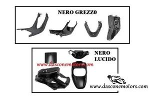 Kit carene booster nero met 8 pezzi