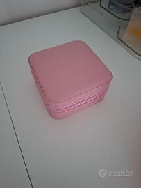 Portagioie da viaggio rosa piccolo