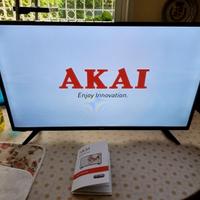 TV LED AKAI 39" CON ISTRUZIONI E TELECOMANDO