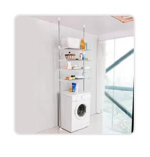 4 ripiani sopra il WC, portabiancheria