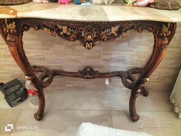 consolle entrata ingresso  con 2 candelabri 