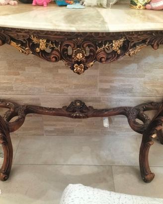 consolle entrata ingresso  con 2 candelabri 