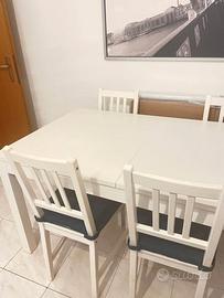 Set Tavolo IKEA allungabile + 4 Sedie