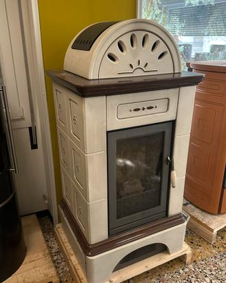 Stufa piazzetta brunico 11kw doppia canalizzato