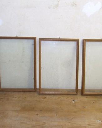 3 cornicine con vetro