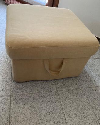 pouf-poggiapiedi con contenitore
