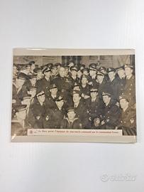 Foto originale il Duce con il comandante Grossi