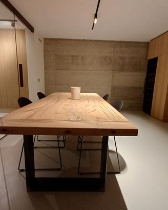 tavolo nuovo fatto a mano in rovere