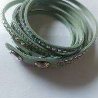Braccialetto in nabulk e Swarovski 