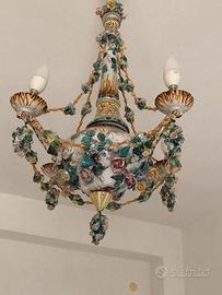 Lampadario vintage Giuseppe Mazzotti Albissola