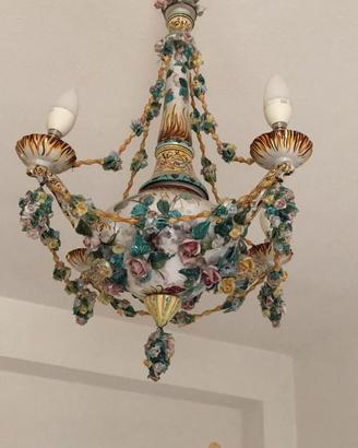 Lampadario vintage Giuseppe Mazzotti Albissola