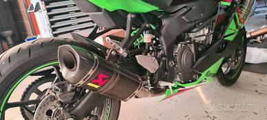 ninja 400 RR scarico portatarga e mottolini Racing