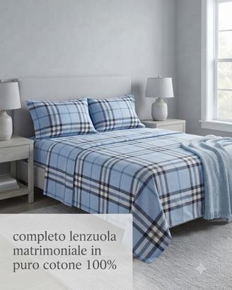 completo lenzuola matrimoniale 