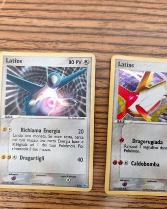 Carte Pokemon Latios e Latias 