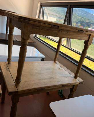 Tavoli  allungabili biscottini  in legno massello