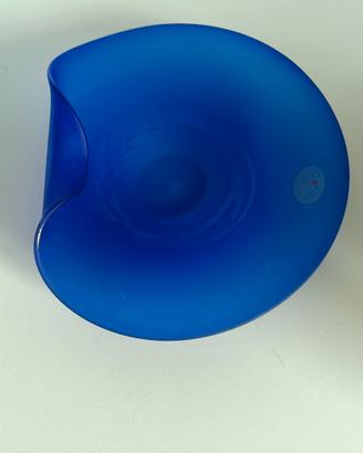 Piattino blu di Murano firmato Rosis