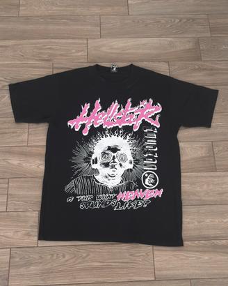T-Shirt Hellstar - Black&Pink con stampa