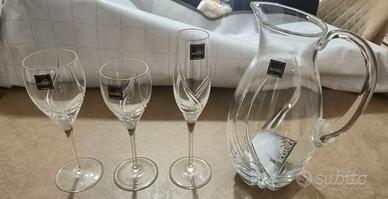 Servizio 36 calici + caraffa cristallo Rogaska