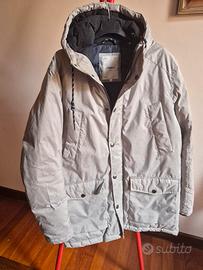 giaccone uomo invernale Parka con cappuccio.