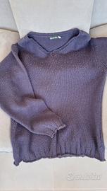 Maglione lana uomo viola Solo Uomo