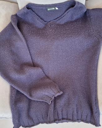 Maglione lana uomo viola Solo Uomo