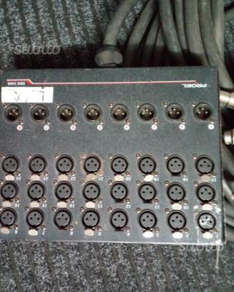 Ciabatta audio proel 24in 8 out metri 30