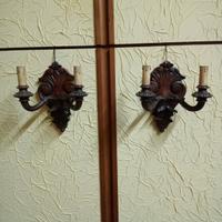 Applique a parete vintage in legno